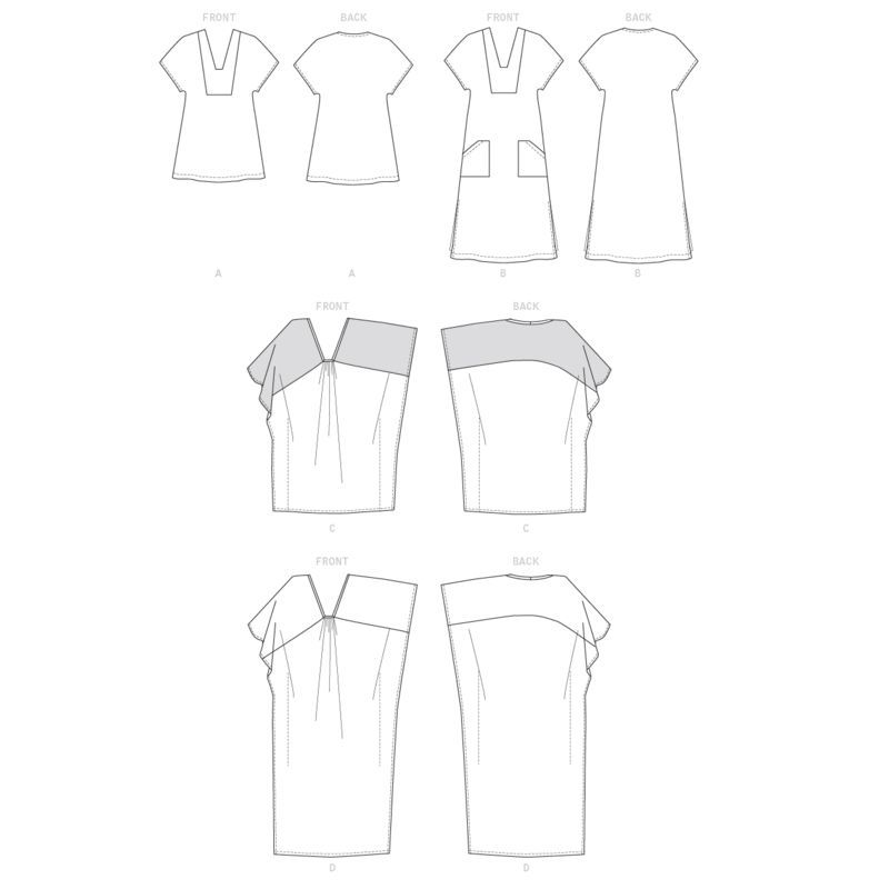 Patron Butterick 6683/Y - Tunique et caftan