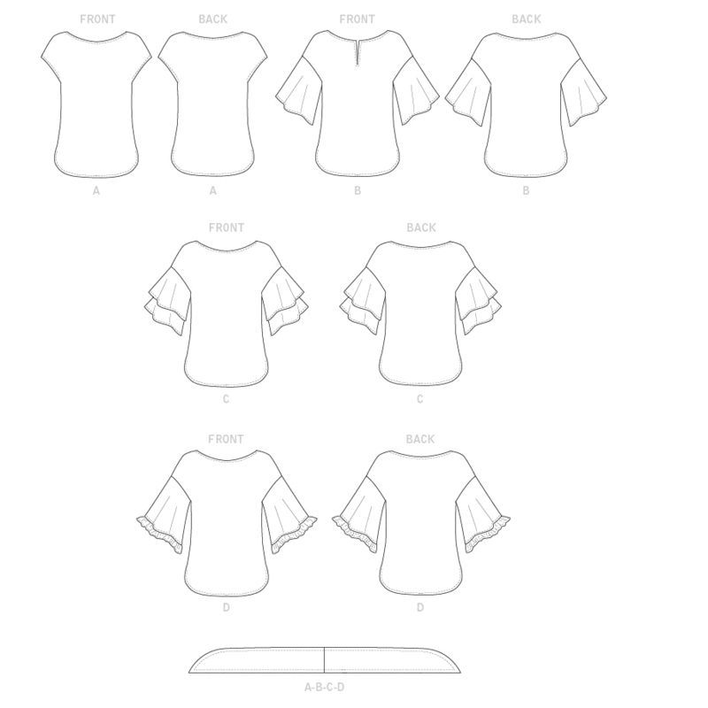 Patron Butterick 6685/Y - Haut et ceinture