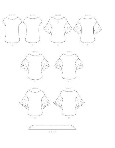 Patron Butterick 6685/Y - Haut et ceinture