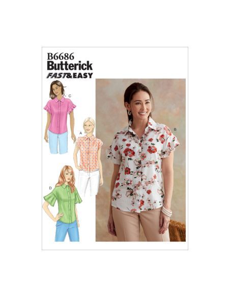 Patron Butterick 6686/A5 - Haut