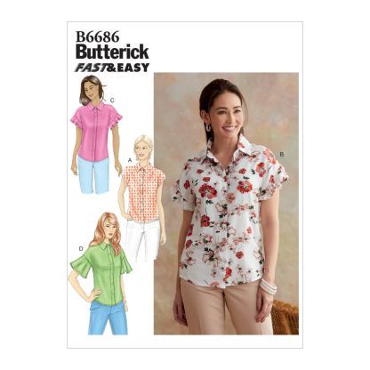 Patron Butterick 6686/A5 - Haut