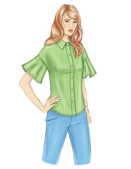 Patron Butterick 6686/A5 - Haut