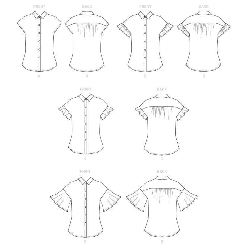 Patron Butterick 6686/A5 - Haut