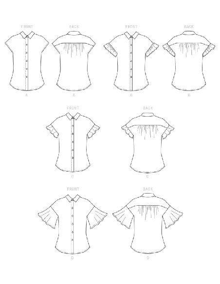 Patron Butterick 6686/A5 - Haut