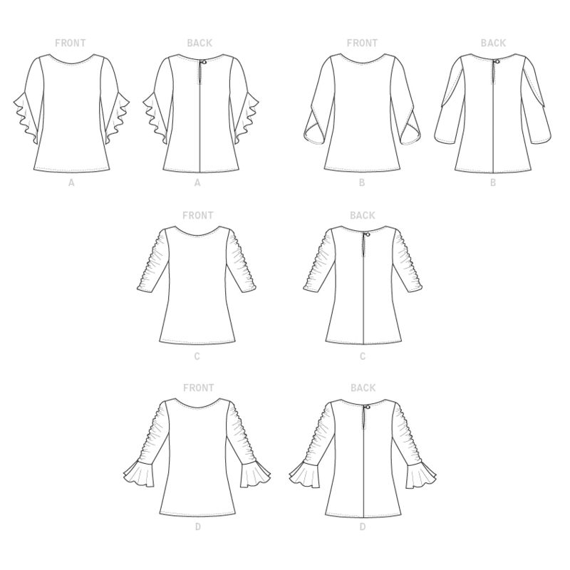 Patron Butterick 6687/Y - Haut