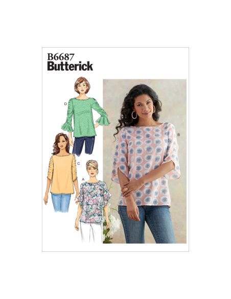 Patron Butterick 6687/Y - Haut