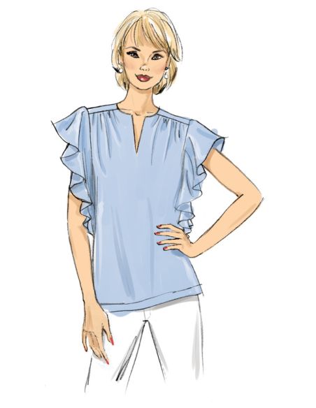 Patron Butterick 6688/E5 - Haut