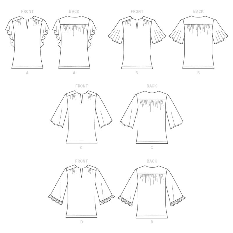 Patron Butterick 6688/E5 - Haut