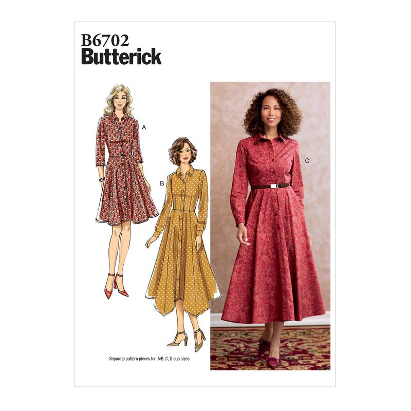 Patron Butterick 6702/A5 - Robe