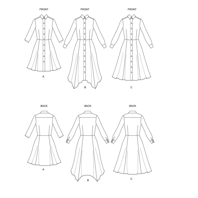 Patron Butterick 6702/A5 - Robe