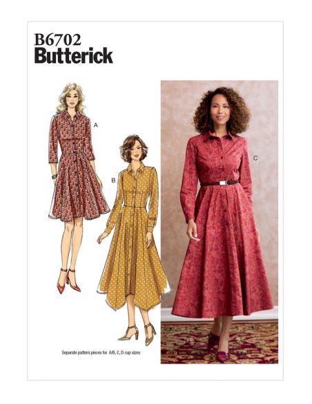 Patron Butterick 6702/A5 - Robe