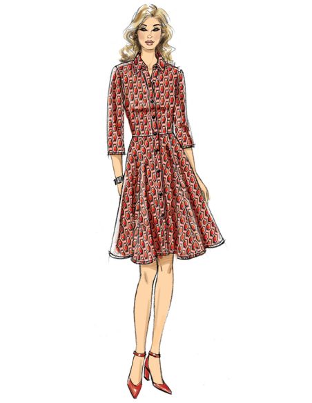 Patron Butterick 6702/A5 - Robe