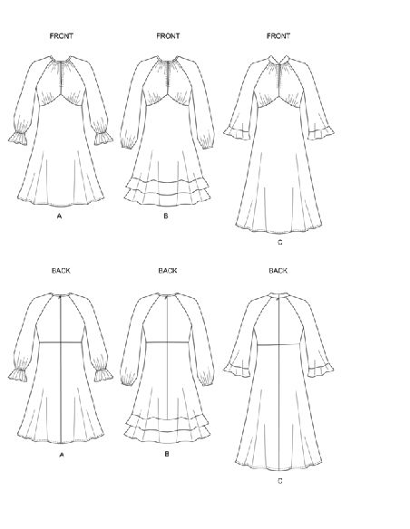 Patron Butterick 6705/A5 - Robe