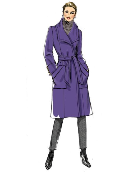 Patron Butterick 6720/XY- Vêtement de dessus et ceinture