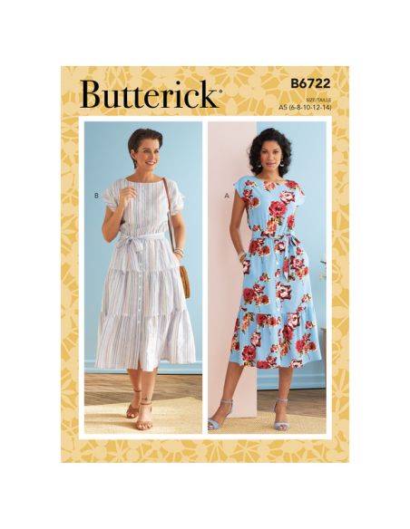 Patron Butterick 6722/A5 - Robe
