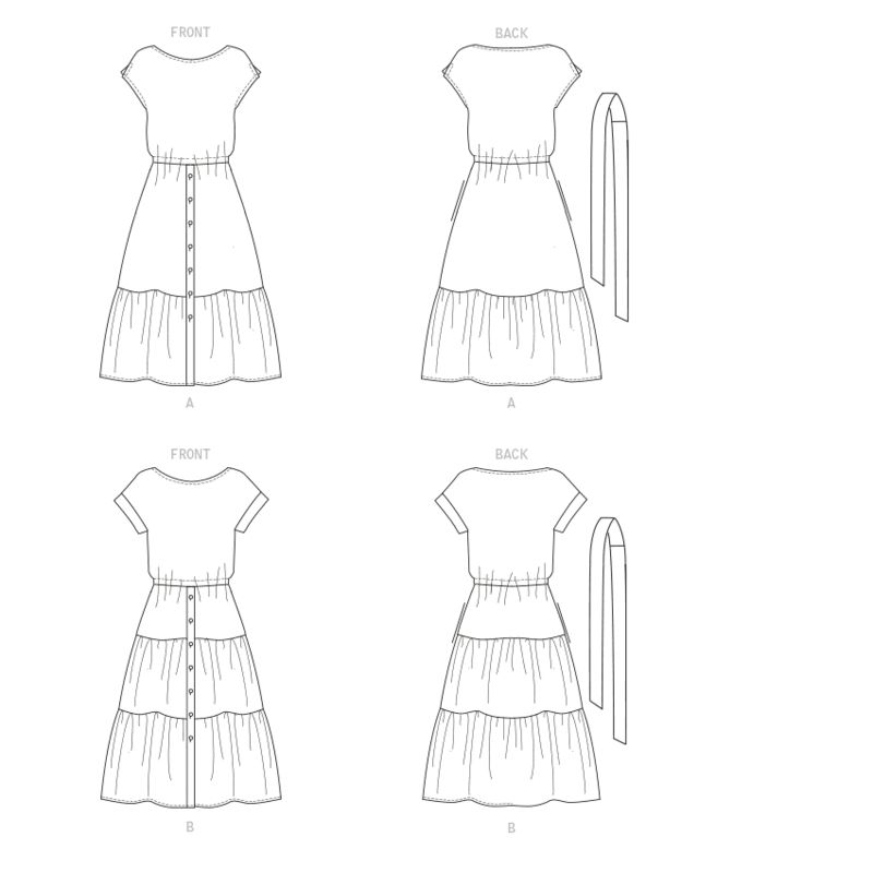 Patron Butterick 6722/A5 - Robe