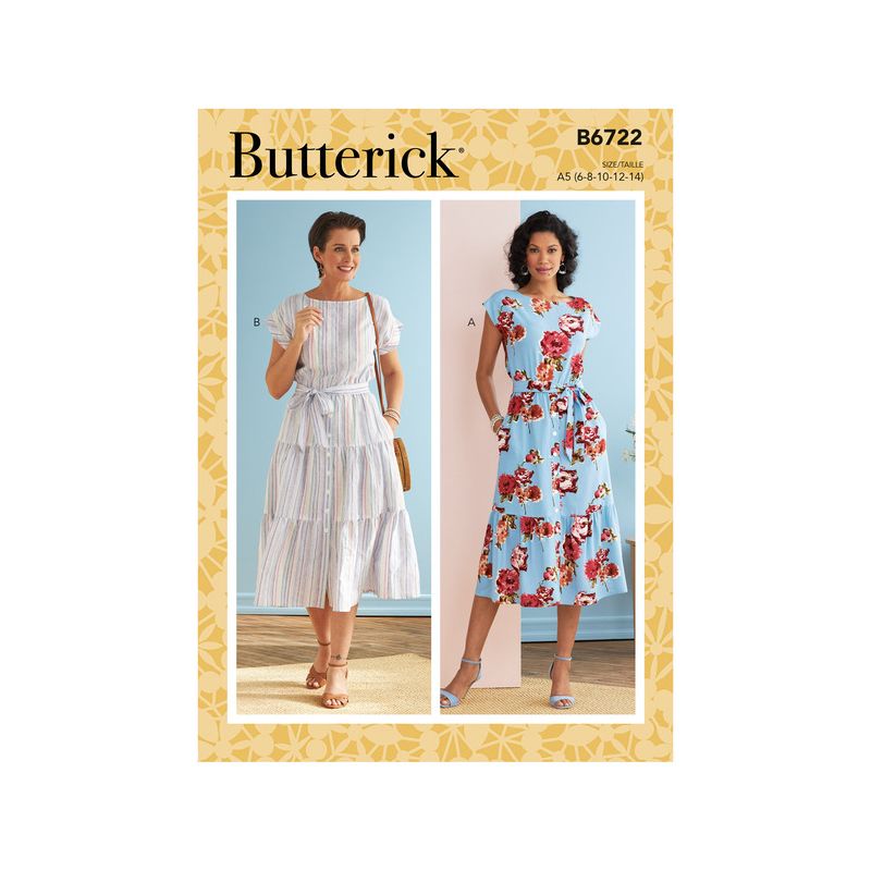Patron Butterick 6722/A5 - Robe