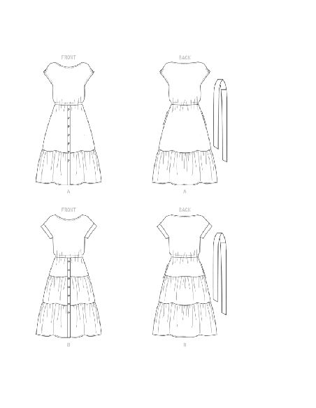 Patron Butterick 6722/A5 - Robe