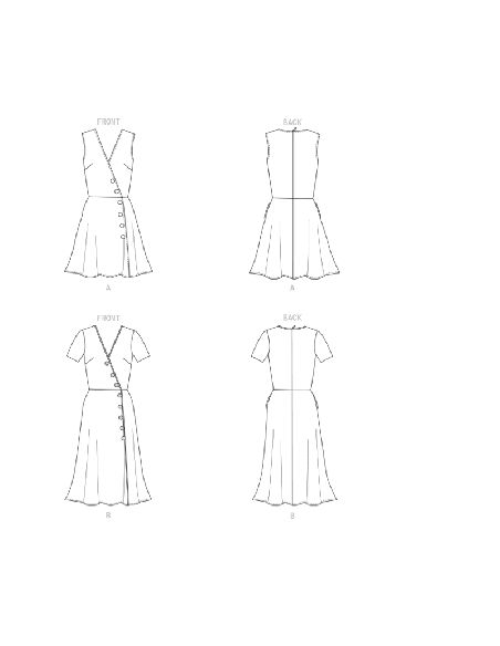 Patron Butterick 6727/A5 - Robe