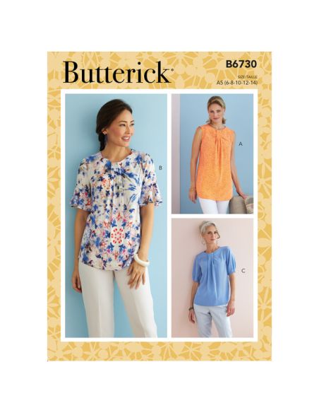 Patron Butterick 6730/A5 - Haut