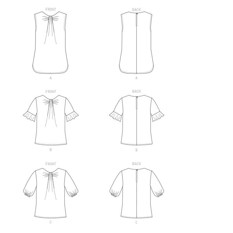 Patron Butterick 6730/A5 - Haut