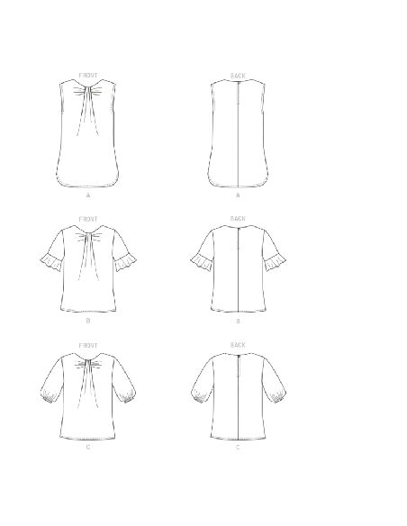 Patron Butterick 6730/A5 - Haut