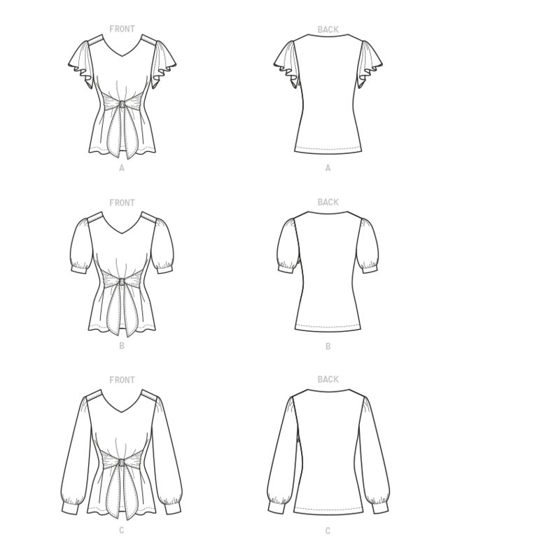 Patron Butterick 6731/A5 - Haut