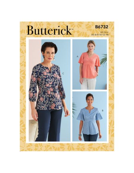 Patron Butterick 6732/A5 - Haut