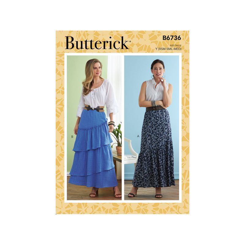 Patron Butterick 6736/Y - Jupe
