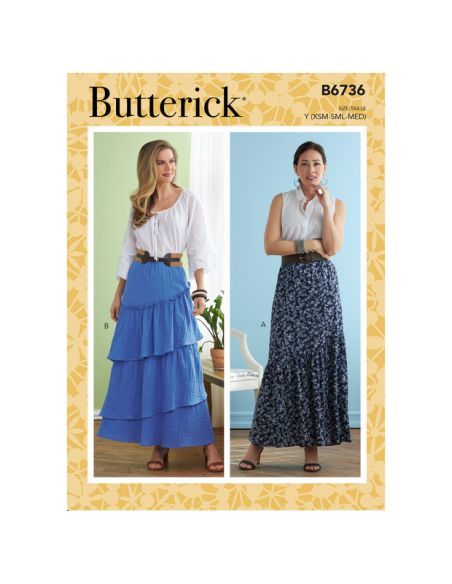 Patron Butterick 6736/Y - Jupe