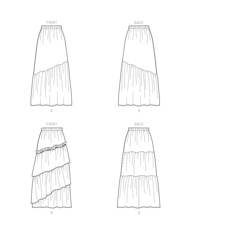 Patron Butterick 6736/Y - Jupe