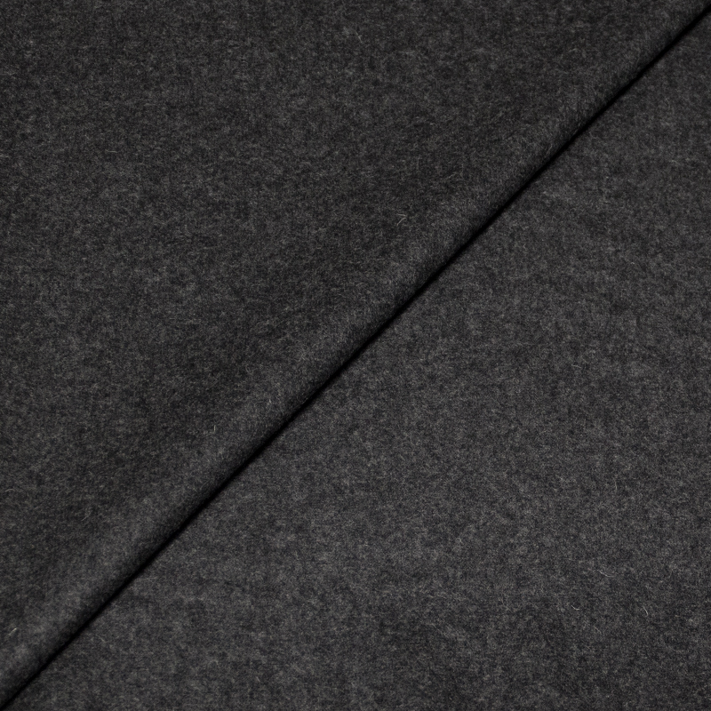 Jersey 100% laine aspect drap de laine - Anthracite