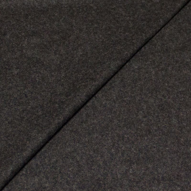 Jersey de laine aspect flanelle - Anthracite