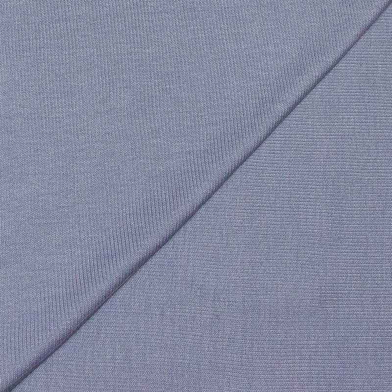 Jersey tubulaire 100% coton mercerisé - Bleu pastel
