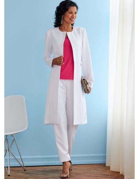 Patron Butterick 6740/B5 - Veste, manteau, haut et pantalon