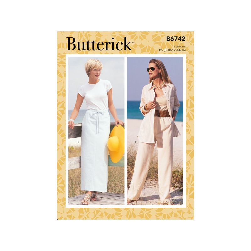 Patron Butterick 6742/B5 - Jupe et pantalon