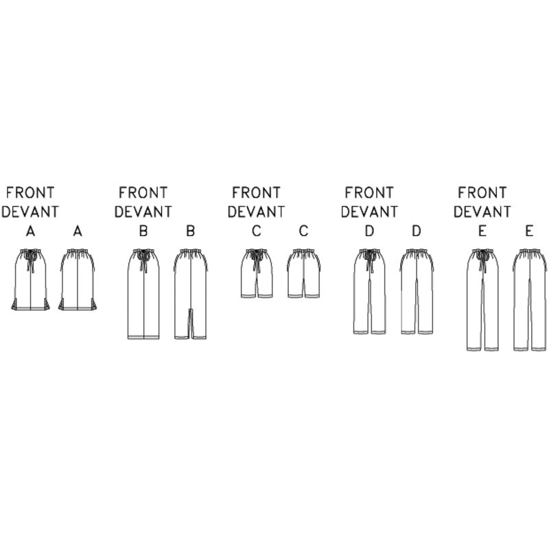 Patron Butterick 6742/B5 - Jupe et pantalon