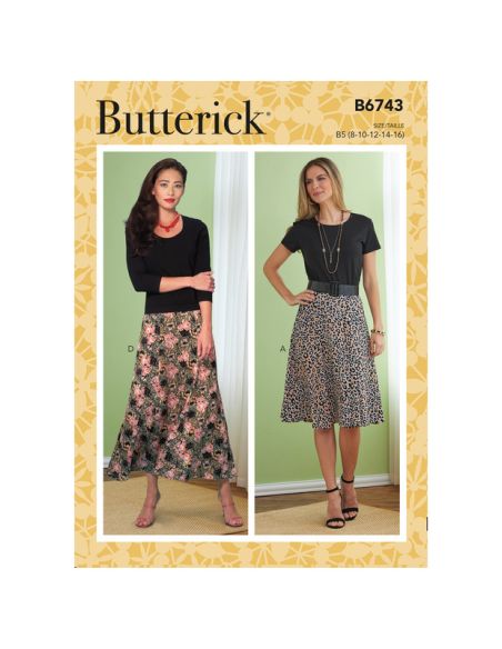 Patron Butterick 6743/B5 - Jupe