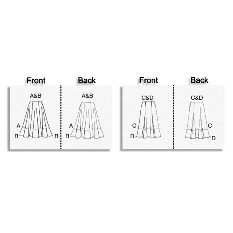 Patron Butterick 6743/B5 - Jupe