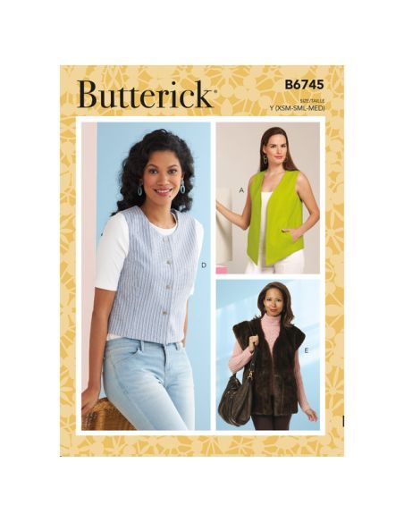 Patron Butterick 6745/Y - Veste