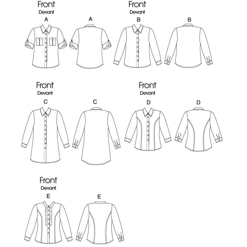 Patron Butterick 6747/AA - Haut