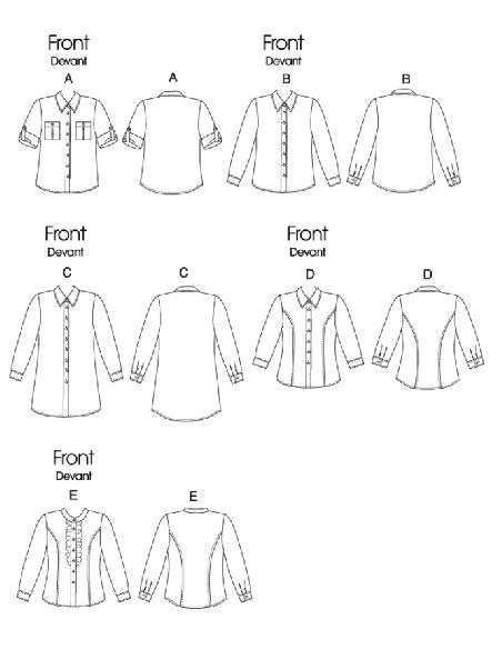 Patron Butterick 6747/AA - Haut