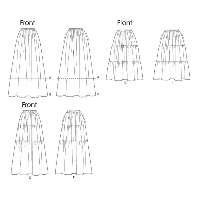 Patron Butterick 6749/Y - Jupe