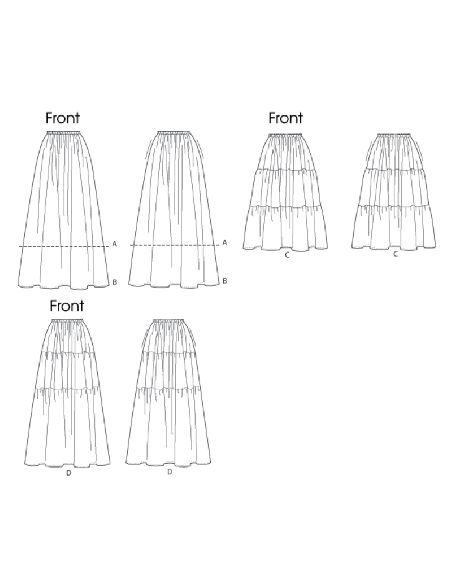 Patron Butterick 6749/Y - Jupe