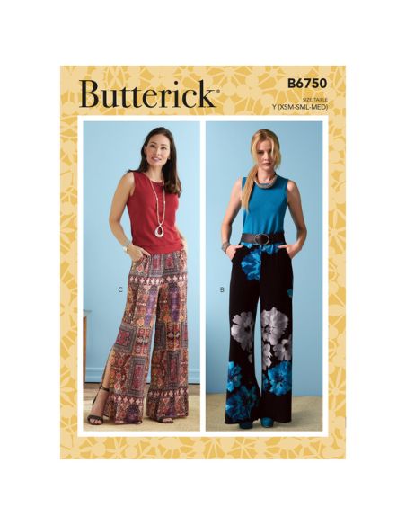 Patron Butterick 6750/Y - Pantalon