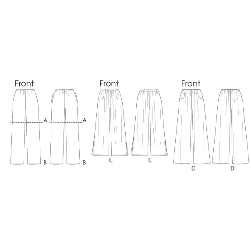 Patron Butterick 6750/Y - Pantalon