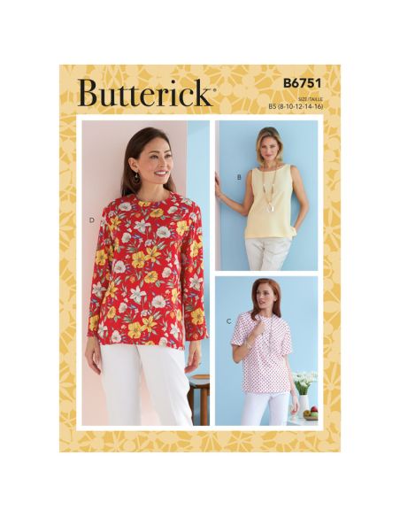 Patron Butterick 6751/B5 - Haut