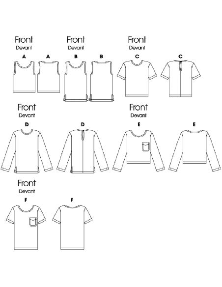 Patron Butterick 6751/B5 - Haut