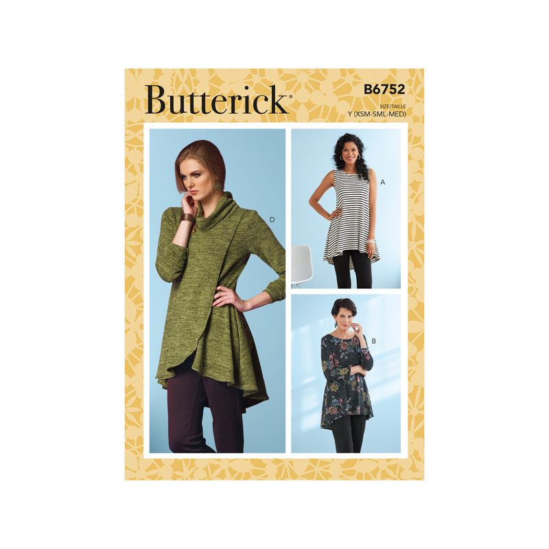 Patron Butterick 6752/Y - Tunique