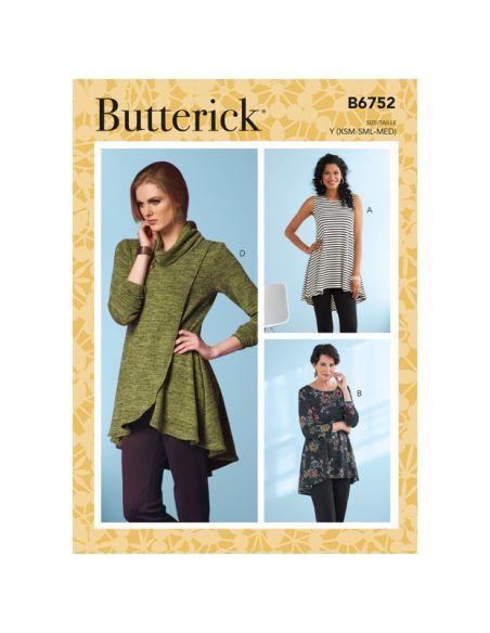 Patron Butterick 6752/Y - Tunique